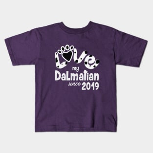 Love my dalmatian since 2019 Kids T-Shirt